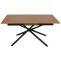 Esszimmertisch HWC-O57, Ausziehtisch Esstisch, Eisen MDF ausziehbar 160-200x90cm ~ Walnuss-Optik