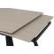 Esszimmertisch HWC-O59, Esstisch Ausziehtisch, Sinterstein Metall ausziehbar 160-242x91cm ~ Marmor-Optik beige