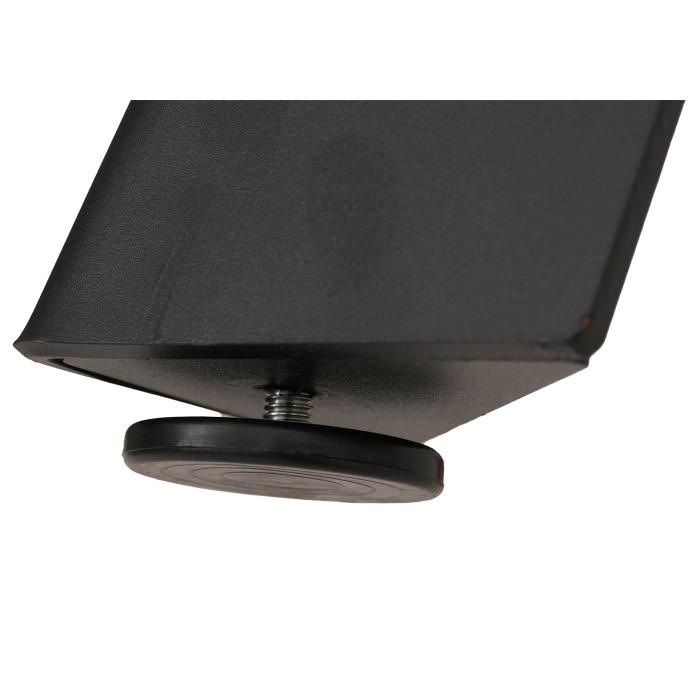Esszimmertisch HWC-O59, Esstisch Ausziehtisch, Sinterstein Metall ausziehbar 160-242x91cm ~ Marmor-Optik grau