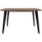 Esszimmertisch HWC-O60, Ausziehtisch Esstisch, Eisen MDF ausziehbar 120-180x76cm ~ helle Eiche-Optik