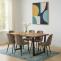 Stimmungsfotos vor ansprechendem Ambiente fr Produkt Esszimmertisch HWC-O61, Tisch Kchentisch Esstisch, Industrial MDF Metall 160x90cm ~ Walnuss-Optik
