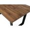 Esszimmertisch HWC-O61, Tisch Kchentisch Esstisch, Industrial MDF Metall 160x90cm ~ Walnuss-Optik