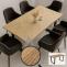 Esszimmertisch HWC-O61, Tisch Kchentisch Esstisch, Industrial MDF Metall 160x90cm ~ helle Eiche-Optik