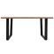Esszimmertisch HWC-O61, Tisch Kchentisch Esstisch, Industrial MDF Metall 160x90cm ~ helle Eiche-Optik