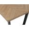 Esszimmertisch HWC-O61, Tisch Kchentisch Esstisch, Industrial MDF Metall 160x90cm ~ helle Eiche-Optik