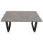 Esszimmertisch HWC-O61, Tisch Kchentisch Esstisch, Industrial MDF Metall 160x90cm ~ Marmor-Optik grau