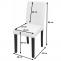 Bemaungsbild fr Produkt 2er-Set Esszimmerstuhl HWC-O65d, Kchenstuhl Polsterstuhl Lehnstuhl, Kunstleder ~ wei
