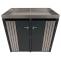 2er-Mlltonnenverkleidung HWC-O67, Mlltonnenbox mit Pflanzkasten, Metall 125x132x84cm 55kg ~ anthrazit Edelstahl