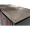 4er-Mlltonnenverkleidung HWC-O67, Mlltonnenbox mit Pflanzkasten, Metall 125x260x84cm 95kg ~ anthrazit Holzoptik dunkel