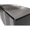3er-Mlltonnenverkleidung HWC-O67, Mlltonnenbox mit Pflanzkasten, Metall 125x196x84cm 75kg ~ anthrazit Edelstahl