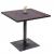 Bistrotisch HWC-H10, Bartisch Thekentisch, Industrial Gastronomie Ulme Holz MVG-zertifiziert 75x80x80cm ~ dunkelbraun