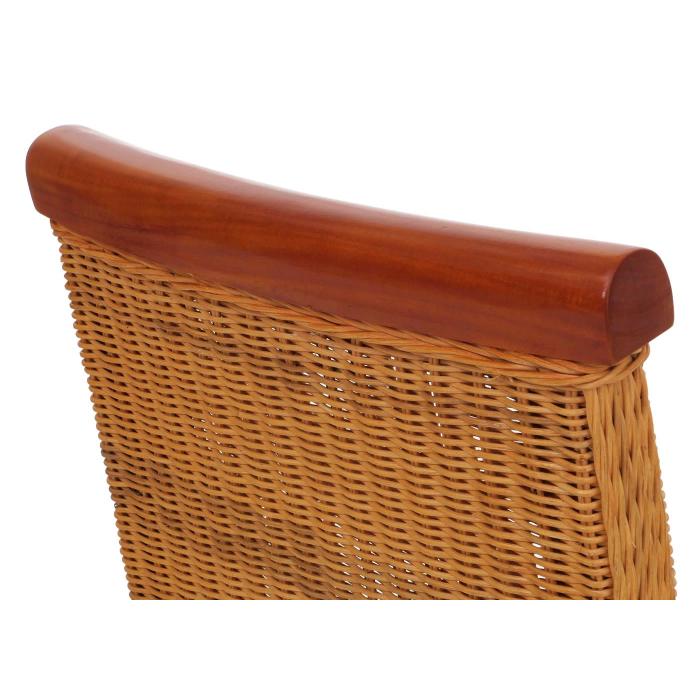 6er-Set Esszimmerstuhl Korbstuhl Stuhl M42, Rattan ~ mit Sitzkissen