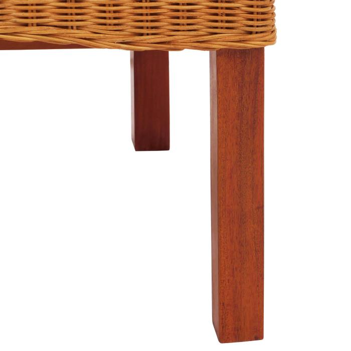 6er-Set Esszimmerstuhl Korbstuhl Stuhl M42, Rattan ~ mit Sitzkissen