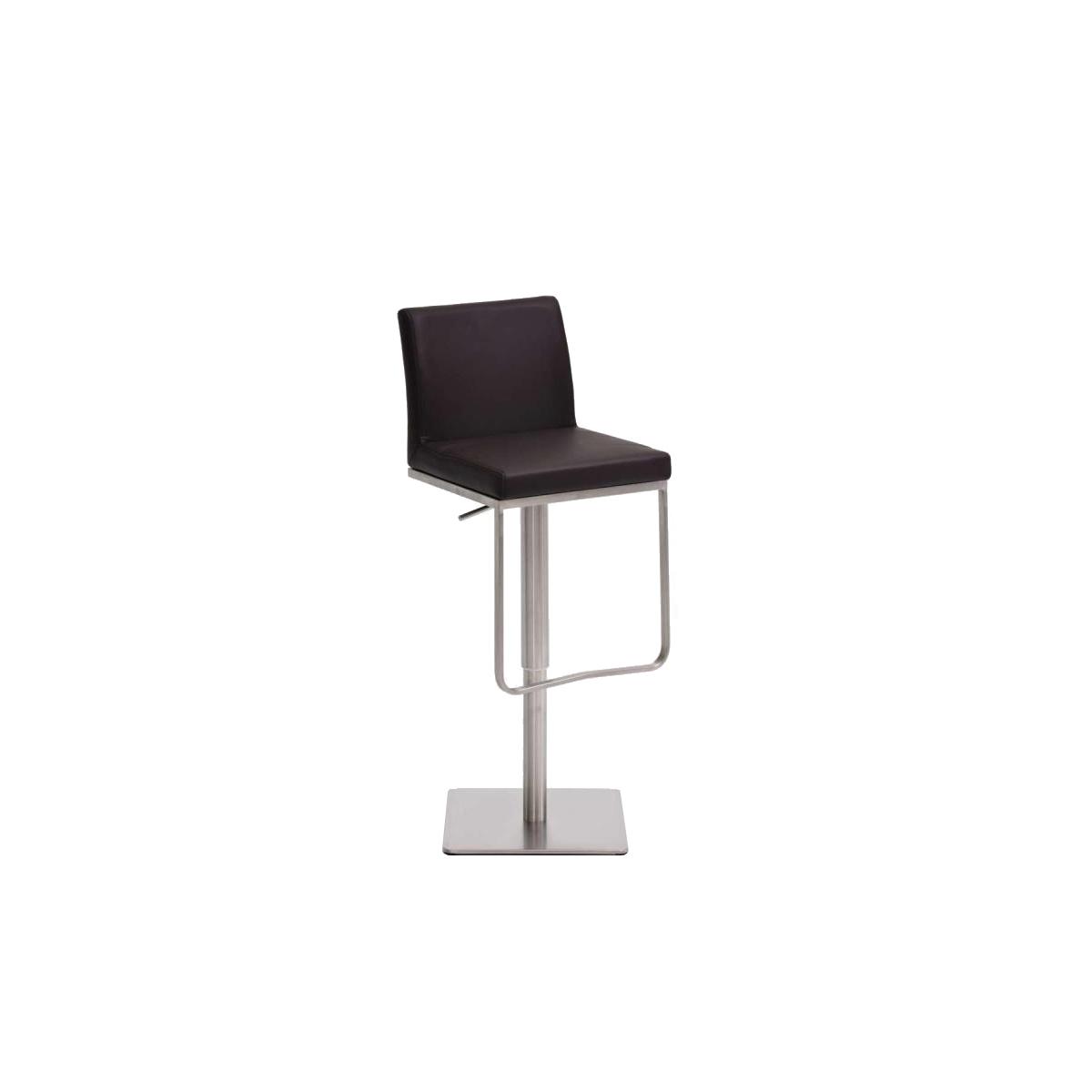 Barhocker HLO-CP44 E Kunstleder ~ braun