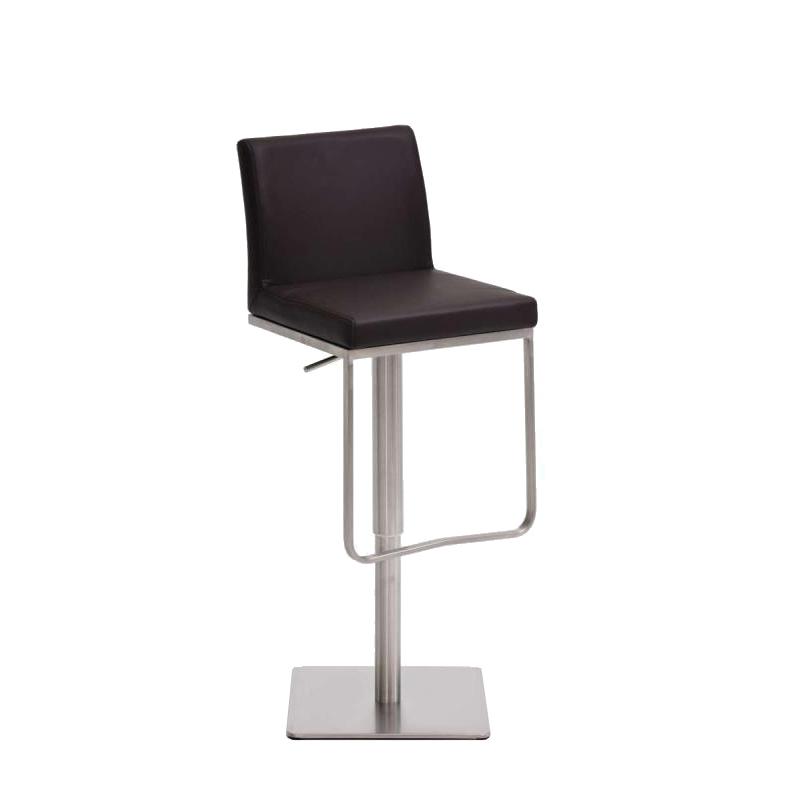Barhocker HLO-CP44 E Kunstleder ~ braun