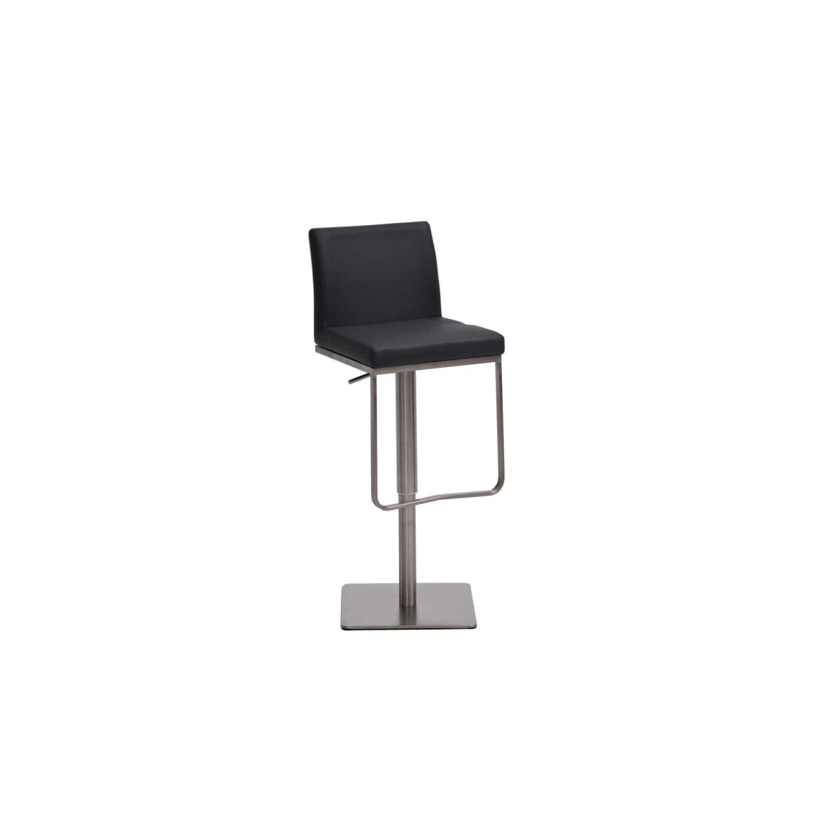 Barhocker HLO-CP44 E Kunstleder ~ grau