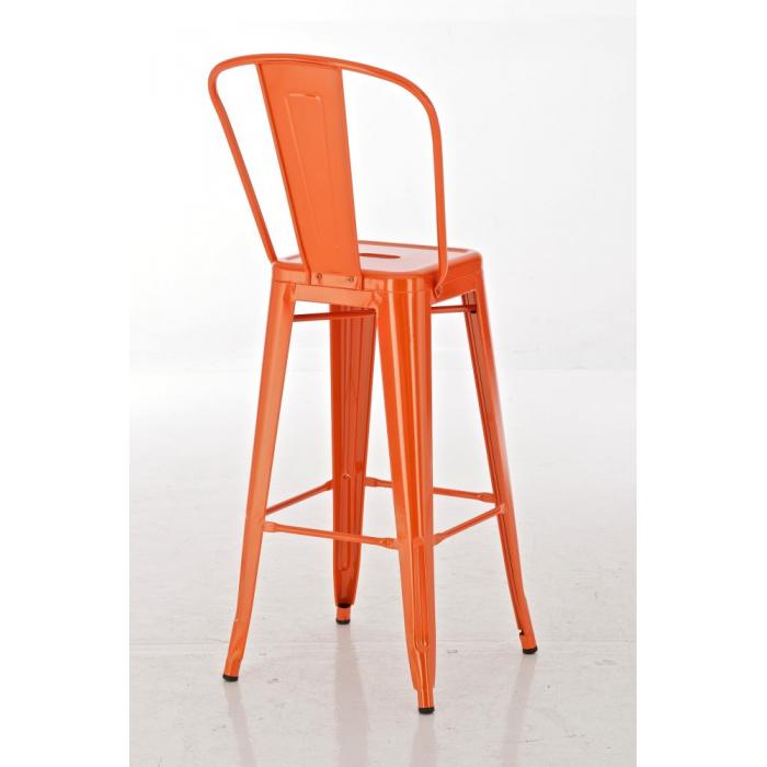 Barhocker CP120, Barstuhl ~ Metall, orange