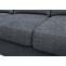 Sofa-Garnitur HWC-O71, Couch Sofa Ecksofa L-Form, Liegeflche links/rechts, Stoff/Textil Holz 84x229x140cm ~ dunkelgrau