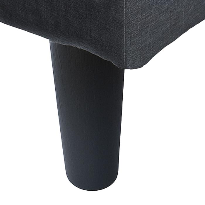 Sofa-Garnitur HWC-O71, Couch Sofa Ecksofa L-Form, Liegeflche links/rechts, Stoff/Textil Holz 84x229x140cm ~ dunkelgrau