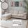 Sofa-Garnitur HWC-O71, Couch Ecksofa L-Form, Liegeflche links/rechts, Stoff (320 g/m) Holz 84x229x140cm ~ beige