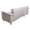 Sofa-Garnitur HWC-O71, Couch Ecksofa L-Form, Liegeflche links/rechts, Stoff (320 g/m) Holz 84x229x140cm ~ beige
