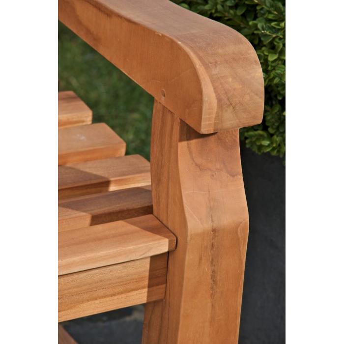 Teakbank HLO-CP6 120 cm ~ teak