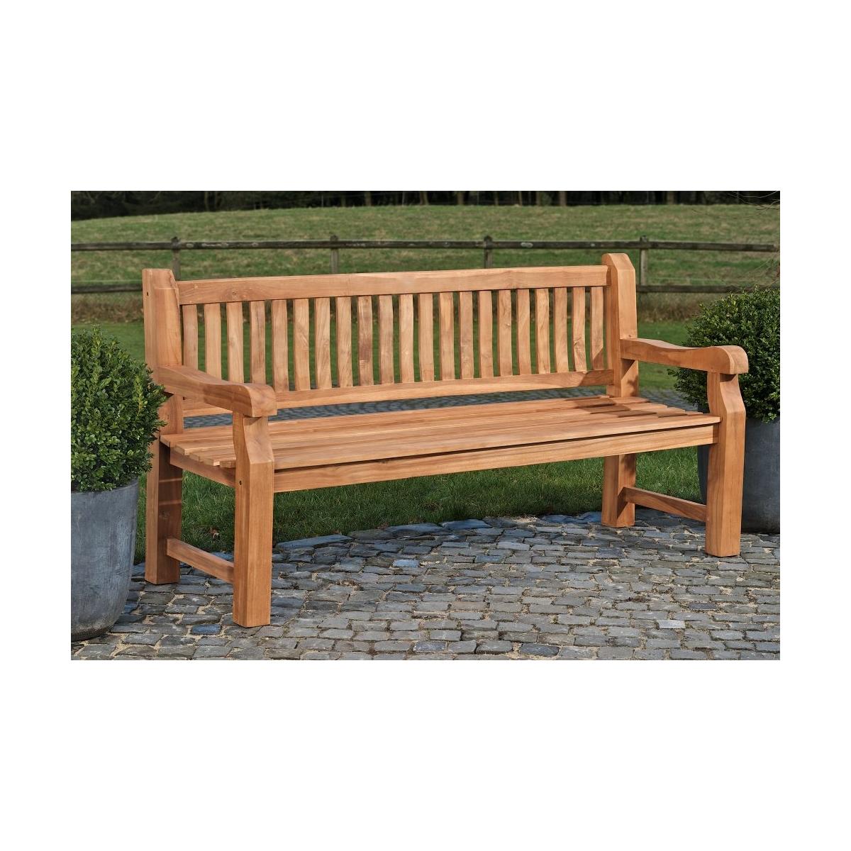 Teakbank HLO-CP6 180 cm ~ teak