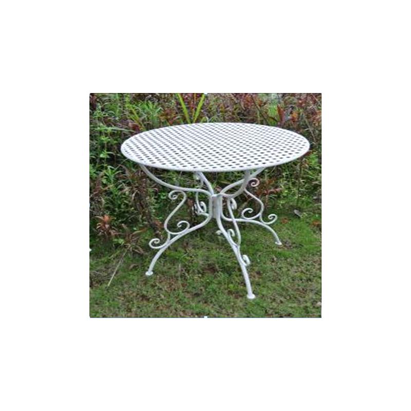 Gartentisch CP320, Metalltisch ~ antik-wei