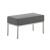 2er Sitzbank CP019, Polsterbank ~ 40x80cm, grau