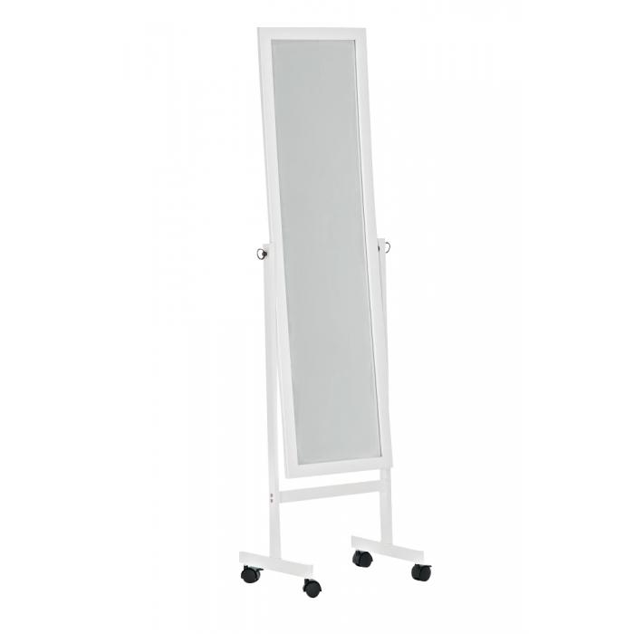Standspiegel HLO-CP92eckig ~ weiß