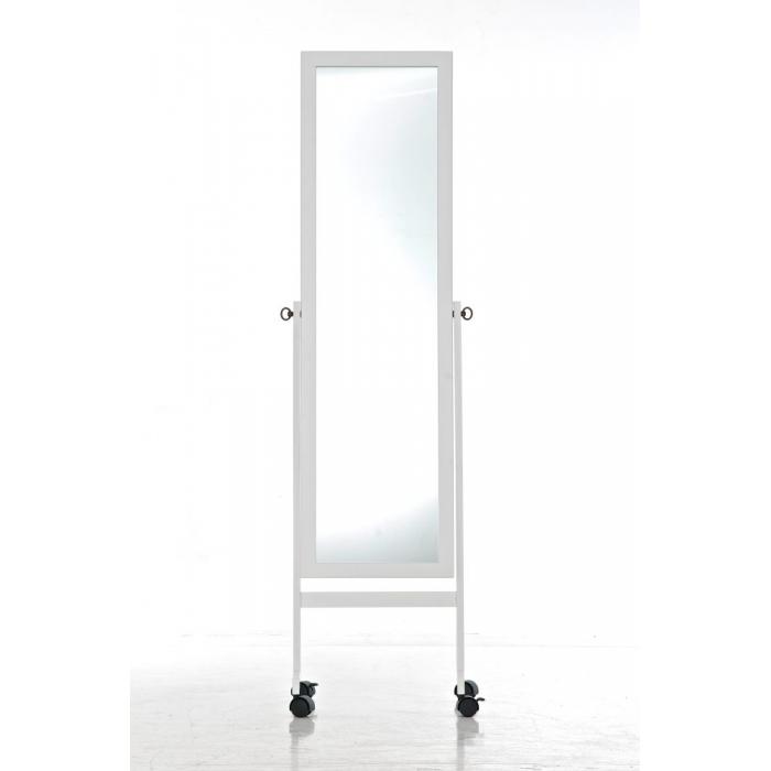 Standspiegel HLO-CP92eckig ~ weiß