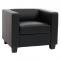 Sessel Loungesessel Lille ~ Kunstleder, schwarz
