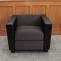 Sessel Loungesessel Lille ~ Kunstleder, schwarz