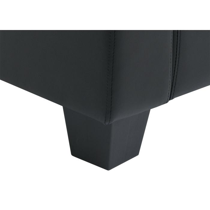 Sessel Loungesessel Lille ~ Kunstleder, schwarz