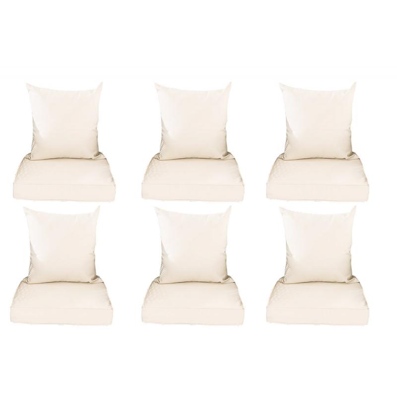 12er-Set Kissenbezge HLO-CP1 ~ creme