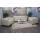 3-1-1 Sofagarnitur Couchgarnitur Loungesofa Lille ~ Kunstleder, creme