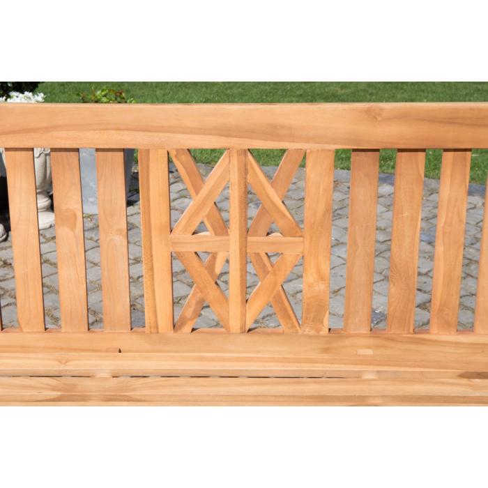 Teakbank HLO-CP3 120 cm ~ teak