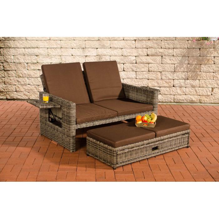 Sofa HLO-CP6 Terrabraun 5mm ~ grau-meliert