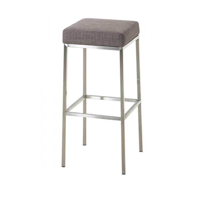 Barhocker HLO-CP41 E85 Stoff ~ grau