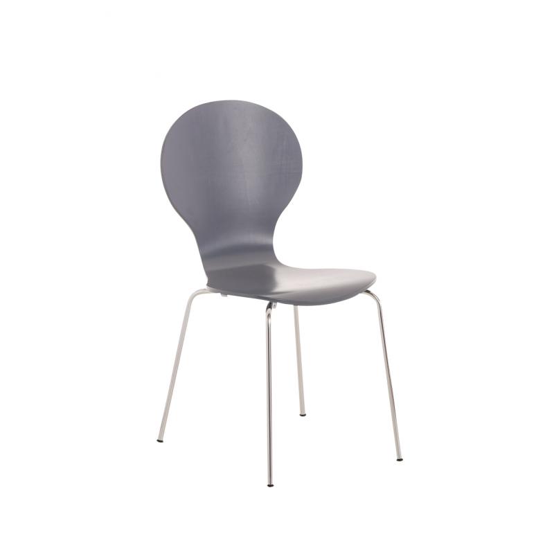 Besucherstuhl HLO-CP80 ~ grau