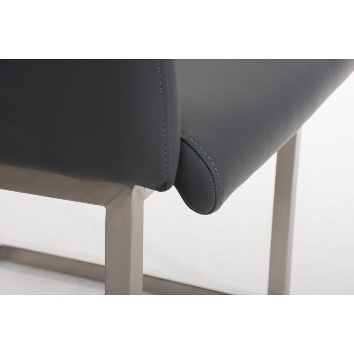 Besucherstuhl HLO-CP88 ~ grau