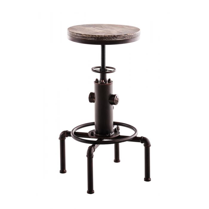 Barhocker HLO-CP70 Holz ~ bronze