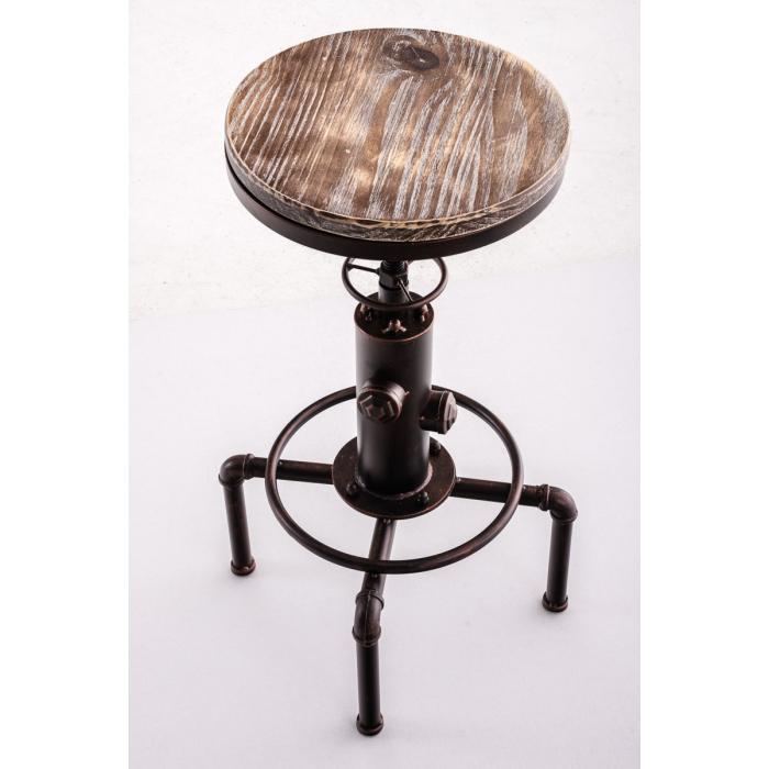 Barhocker HLO-CP70 Holz ~ bronze