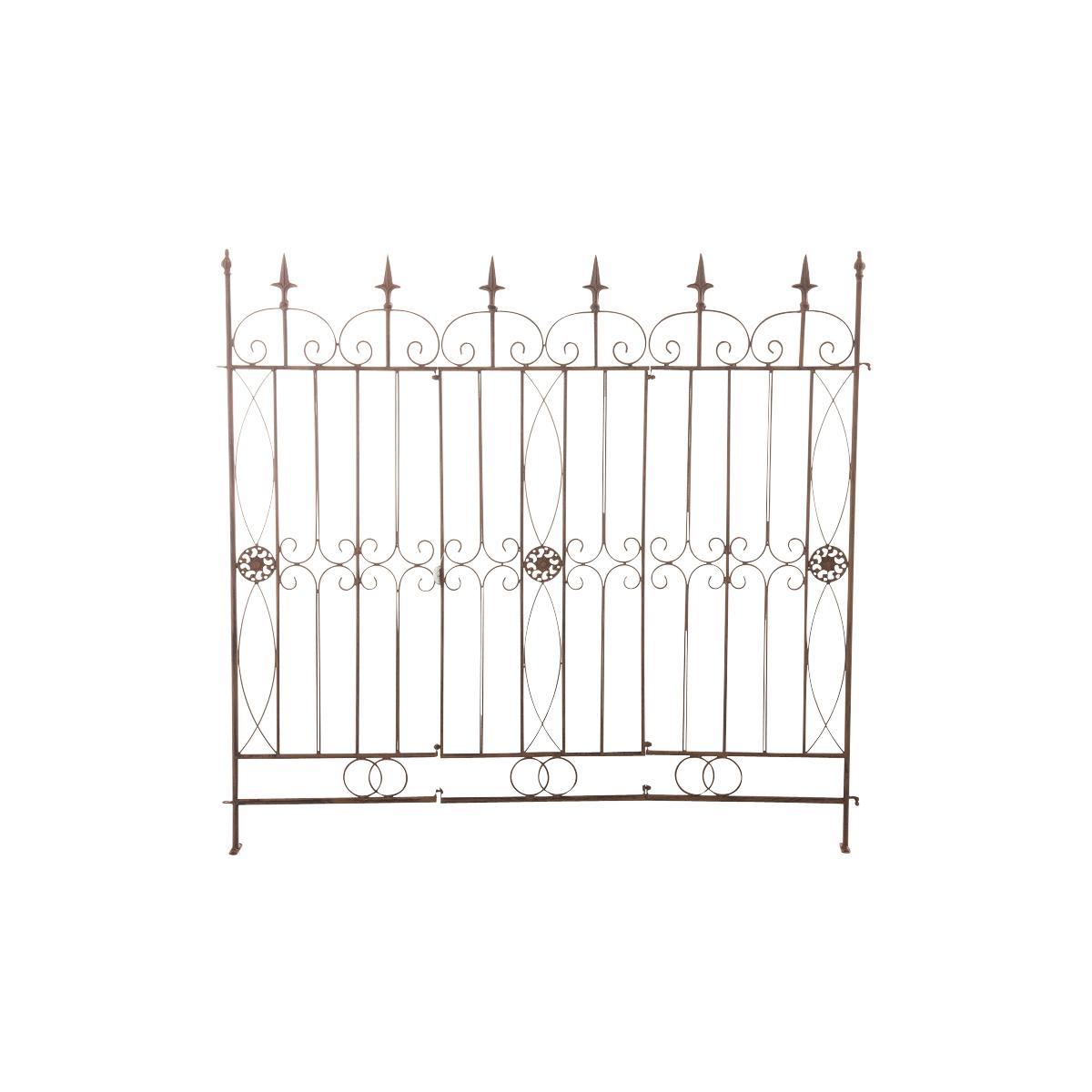 Gartenzaun HLO-CP154 ~ antik braun