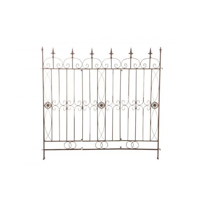 Gartenzaun HLO-CP154 ~ antik braun