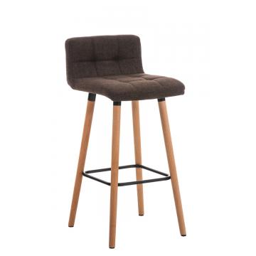 Barhocker HLO-CP33 Stoff ~ braun