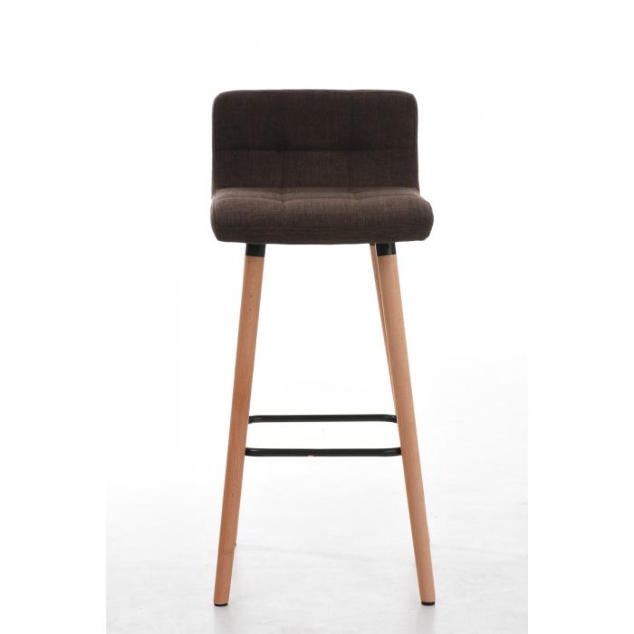 Barhocker HLO-CP33 Stoff ~ braun