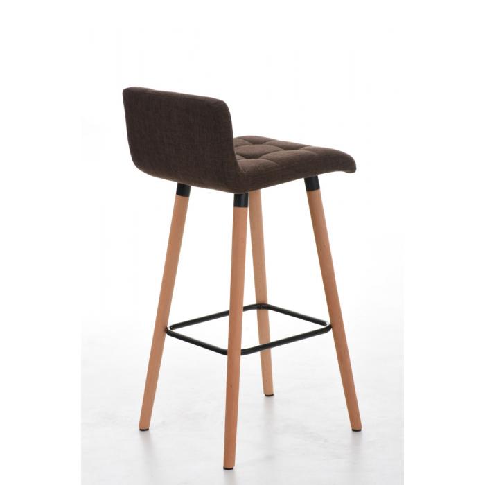 Barhocker HLO-CP33 Stoff ~ braun