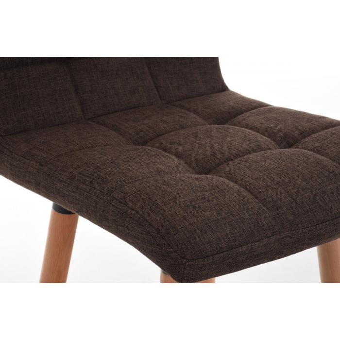 Barhocker HLO-CP33 Stoff ~ braun