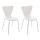 2er Set Besucherstuhl HLO-CP3 ~ wei